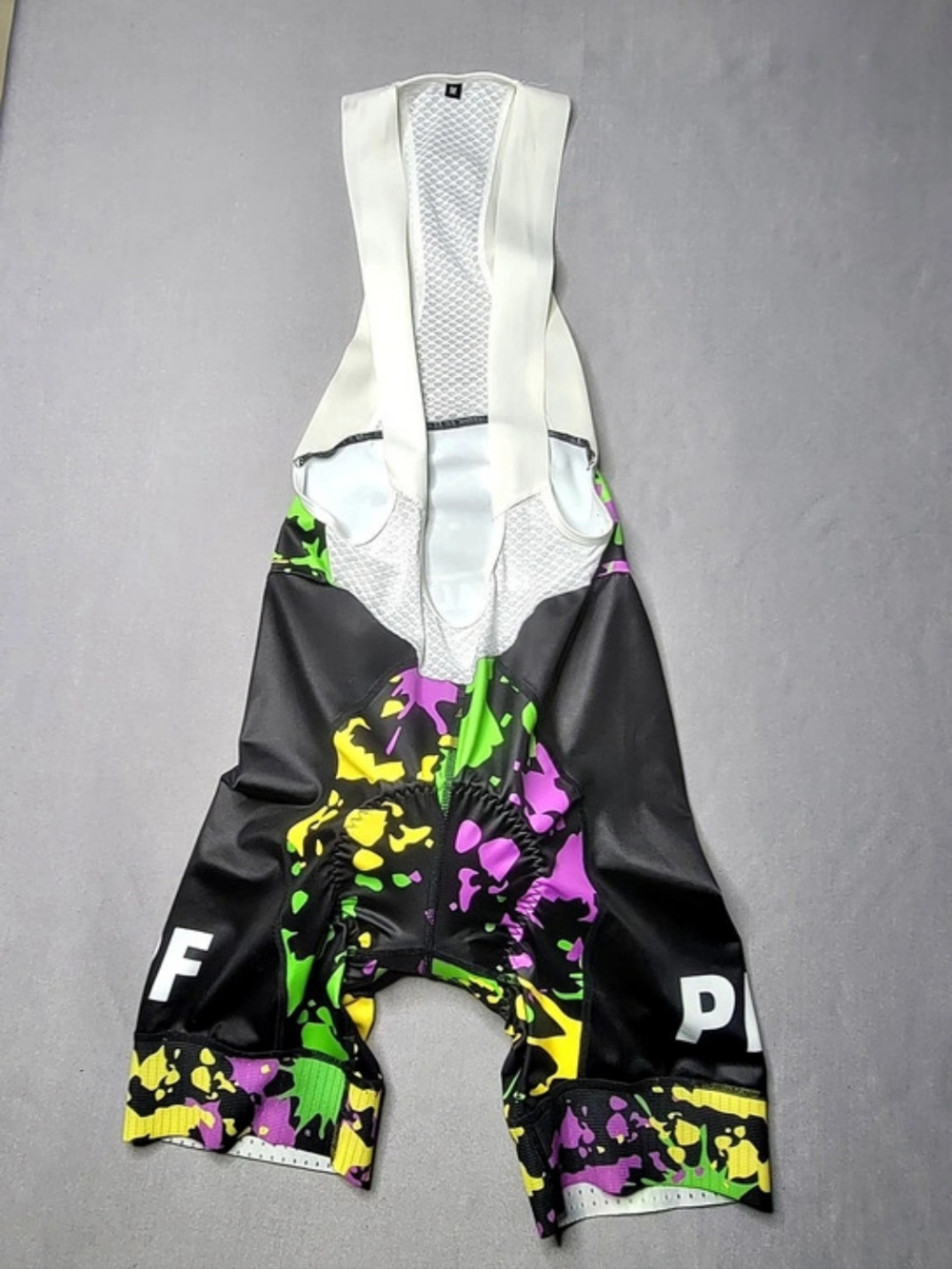 Pedalers Fork Women's Cycling Bibs Padded  Shorts Multicolor Size Medium